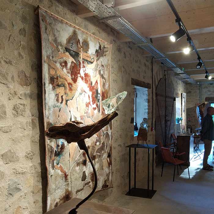 Exposition à la Poterie de Cliousclat, avec Bernard Froment, peintures et sculptures - Eté 2020